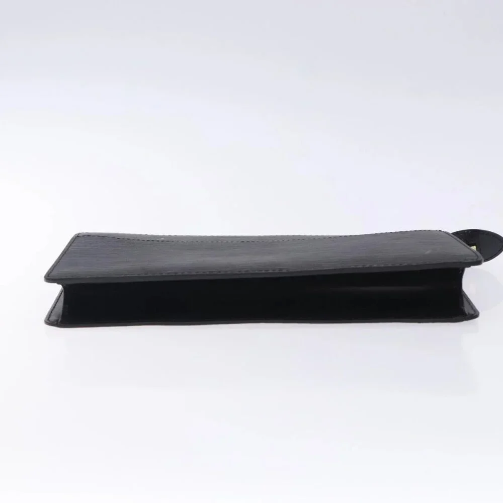 LOUIS VUITTON Epi Pochette Homme Clutch Bag Black Noir LV Auth